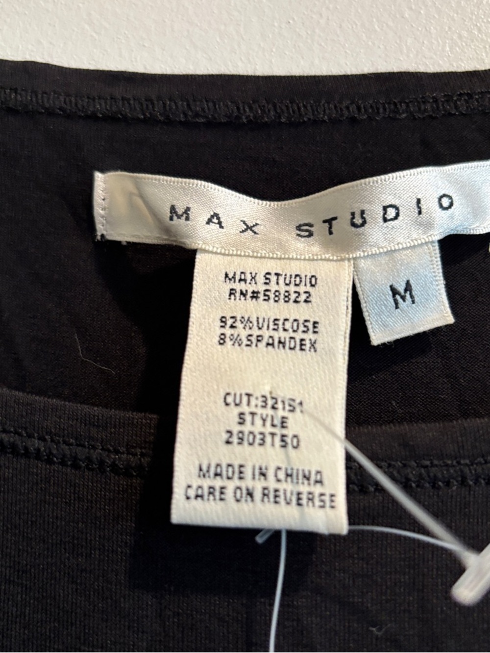 Max Studio Black Dress with Ruched Waist - Picture 5 of 11